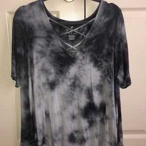 Grey Tie-Dye Soft & Sexy by American Eagle T-shirt